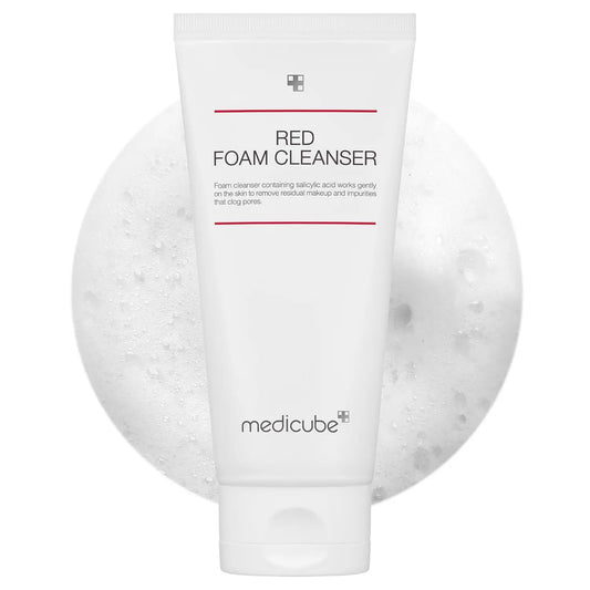 Medicube Red Foam Cleanser Deeply Cleanses Remove Impurities Control Sebum Korean Skincare Facial Cleanser